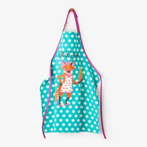 Polka Dot Apron with Fox Design